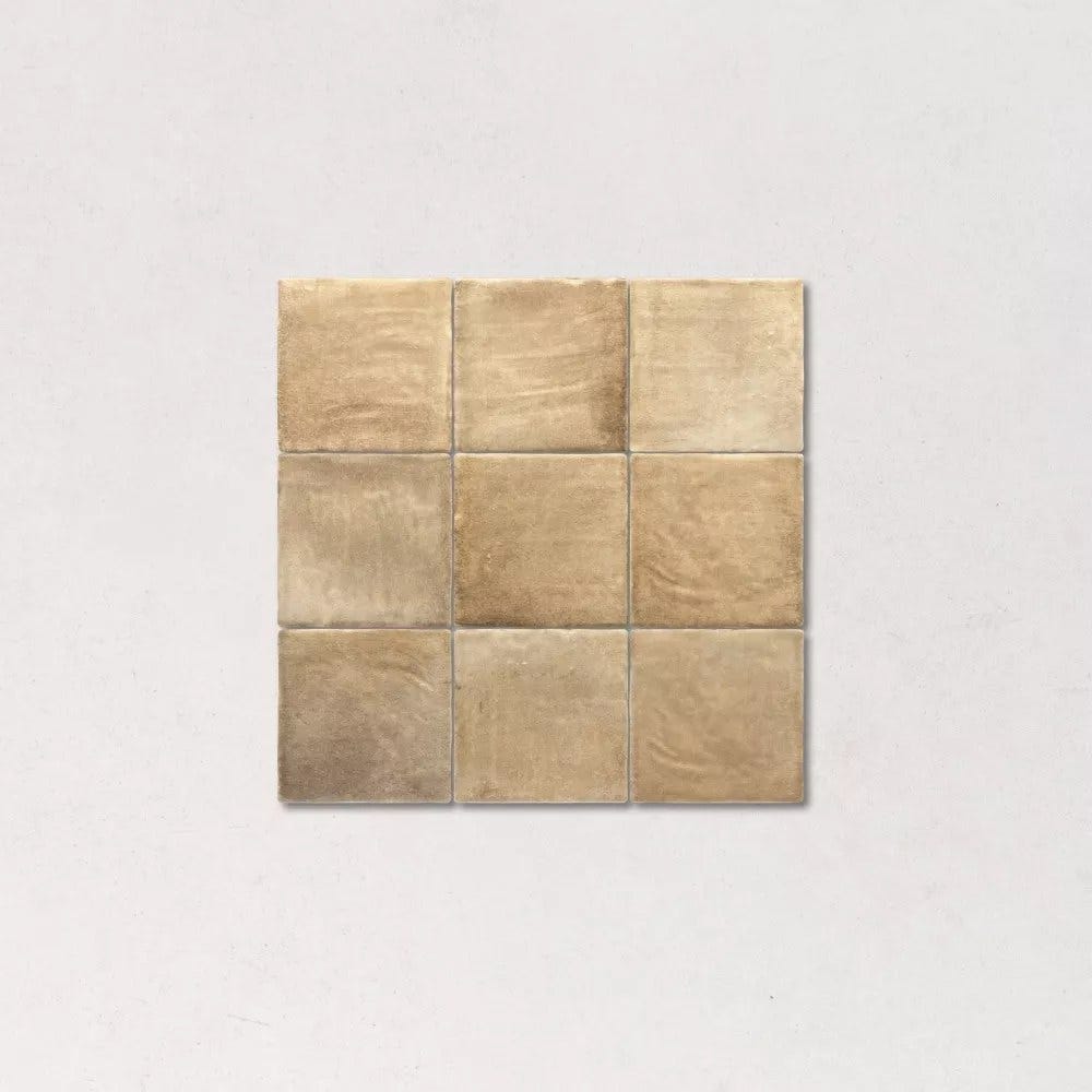 6m² Carrelage Mural Effet Zellige Marron Caramel Mat SABBIA 10x10 cm ...