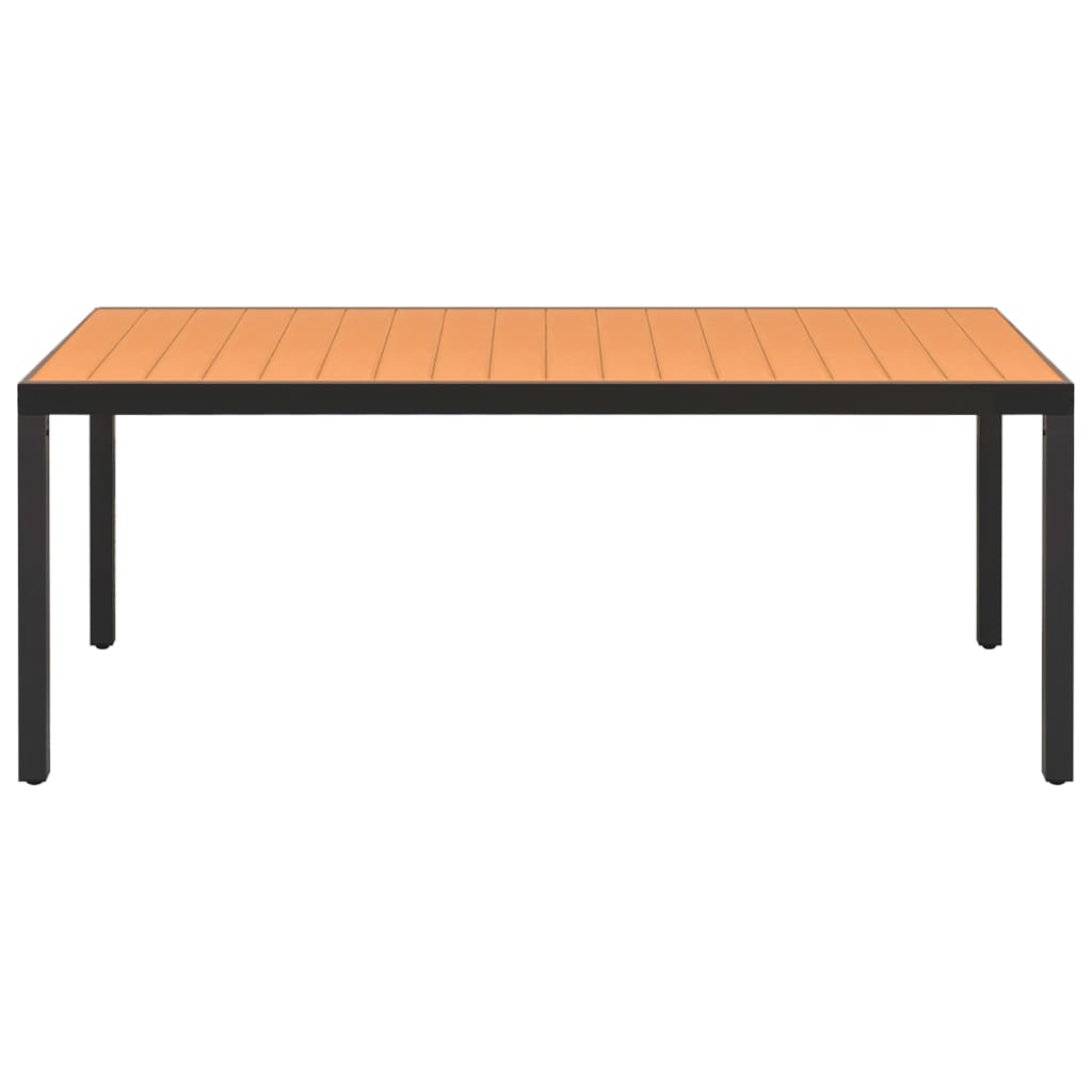 Maison Exclusive - Set da Pranzo da Giardino 9 pz in Alluminio Nero - 9