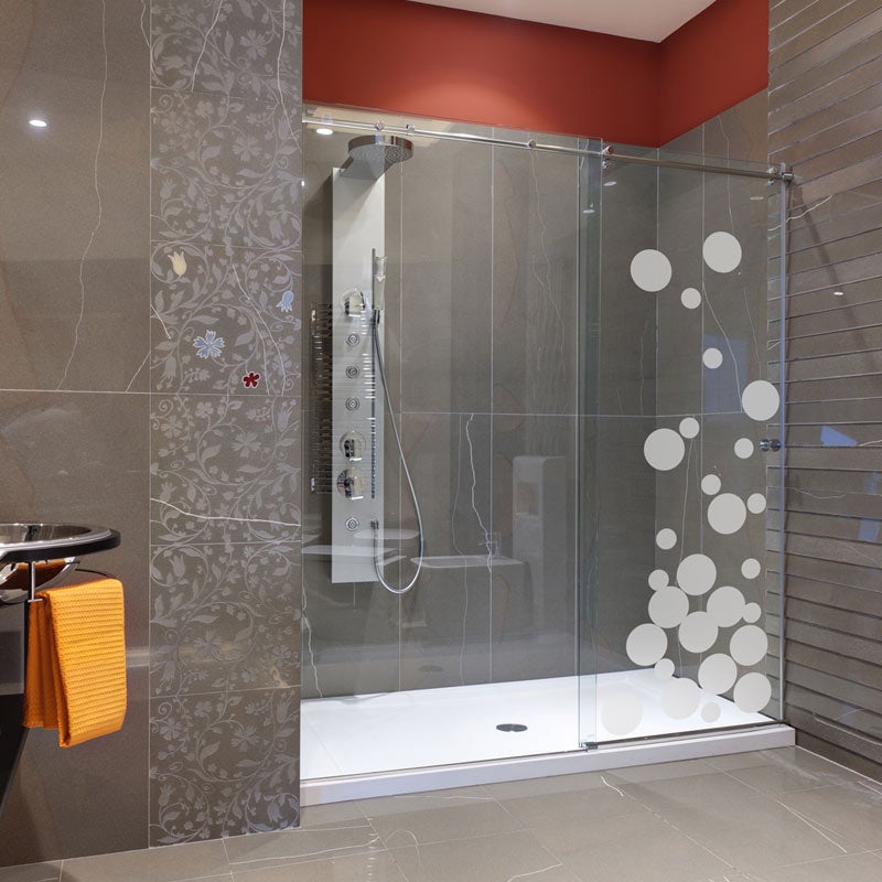 Adesivo porta di doccia Bolle di sapone piccoli - Sticker adesivo - adesivi murali - 175X65cm - 2