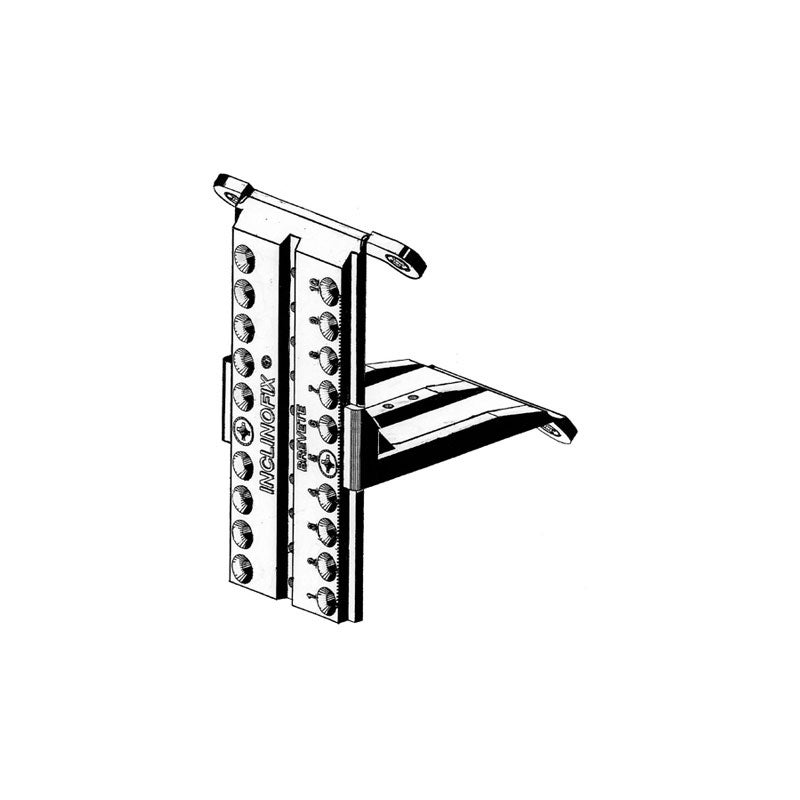 Support Plastique Blanc Pour Tube Rond 16mm - Hauteur 40mm, Entraxe 32mm - Fixation Meuble, Déco - 9