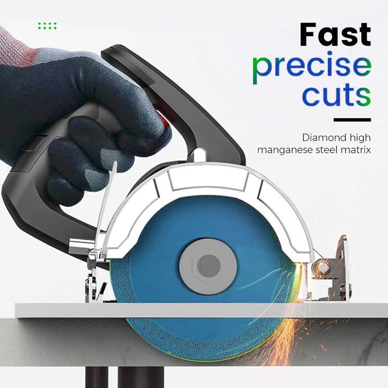 Lot de 2 disques de coupe en verre résistants à la chaleur, lames de scie diamantées incisives pour carrelage, céramique, jadestone (b - 5