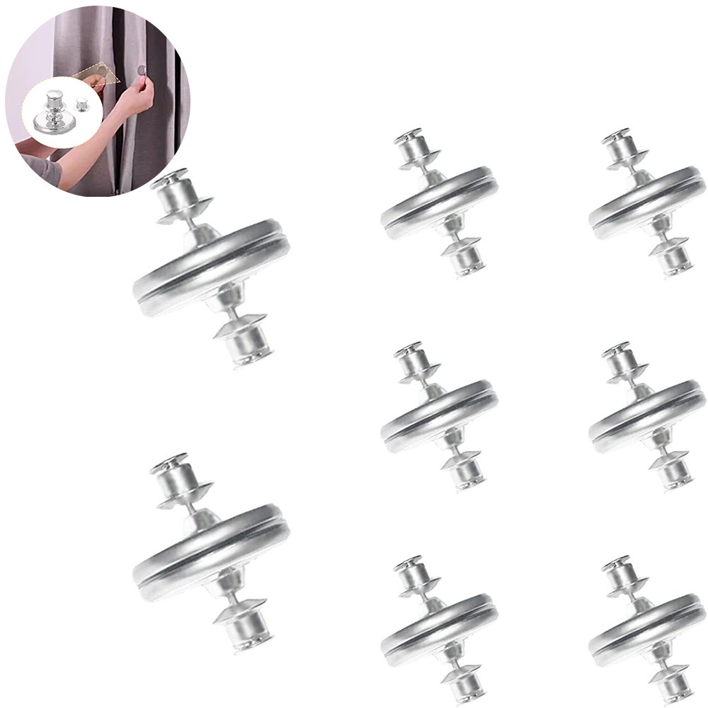 20 Pares De Imanes De Cortina, Botón De Sujeción Magnético, Clips De Cortina Magnéticos Para Cortinas De Interiores Y Exteriores, Fuertes Pesos De Cortina, Imanes Para Evitar Fugas De Luz Y