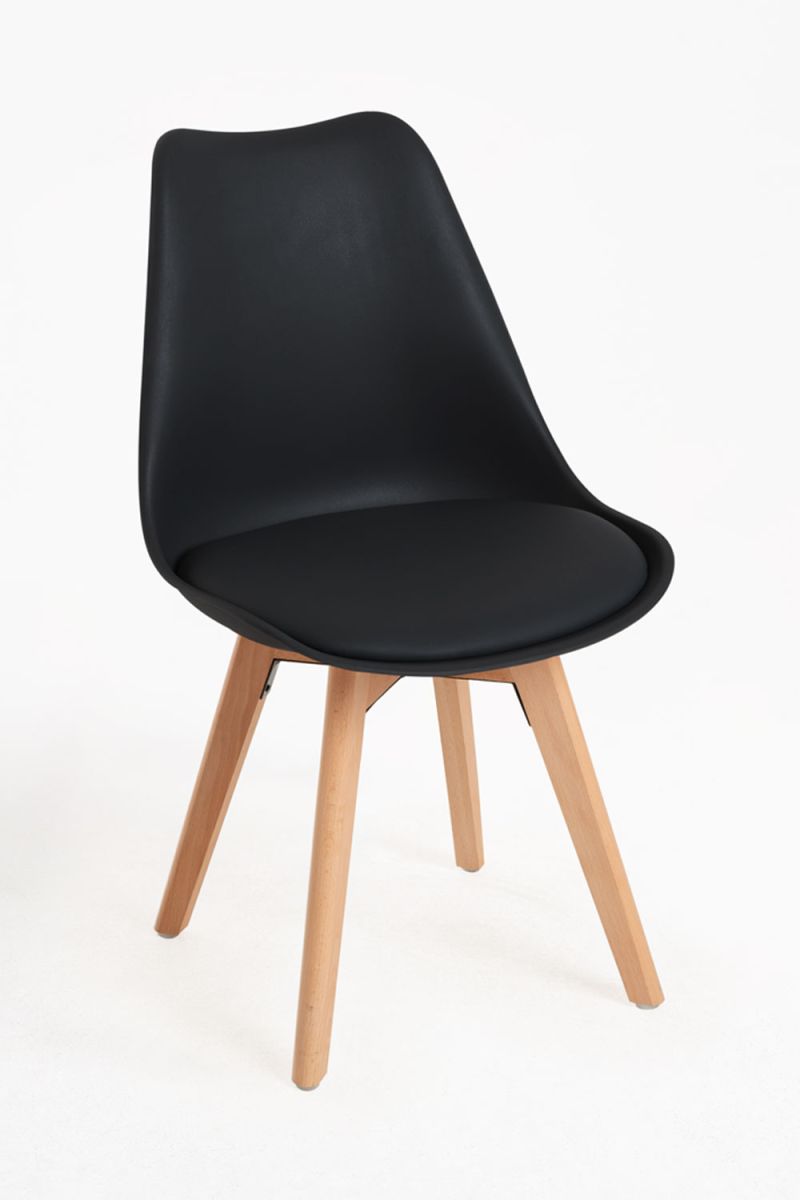 Regalos Miguel - Packs Sillas Comedor - Pack 4 Sillas Synk Basic - Negro - 4