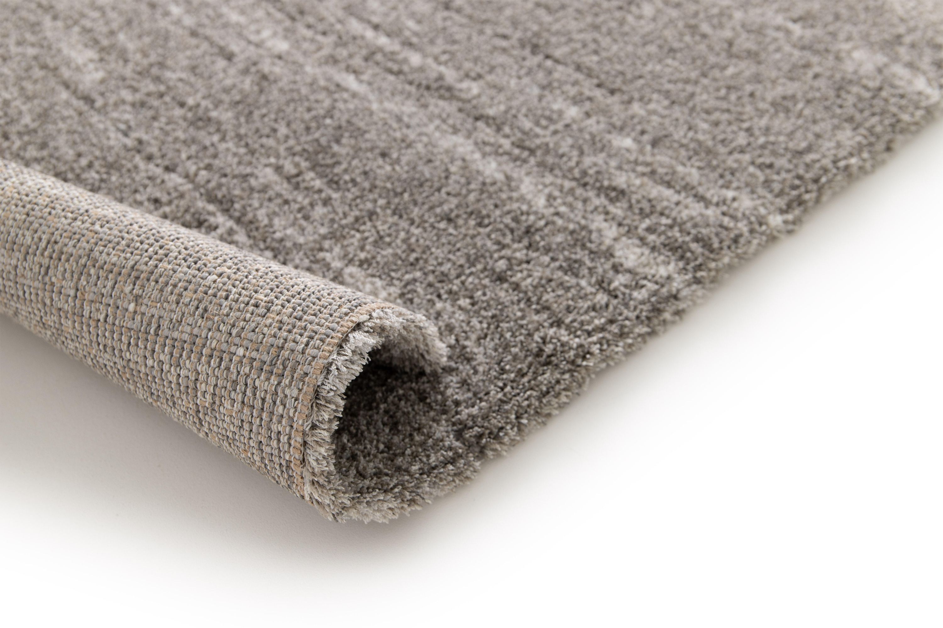 Tapete de poliéster Dune cinzento 60x110cm - 7