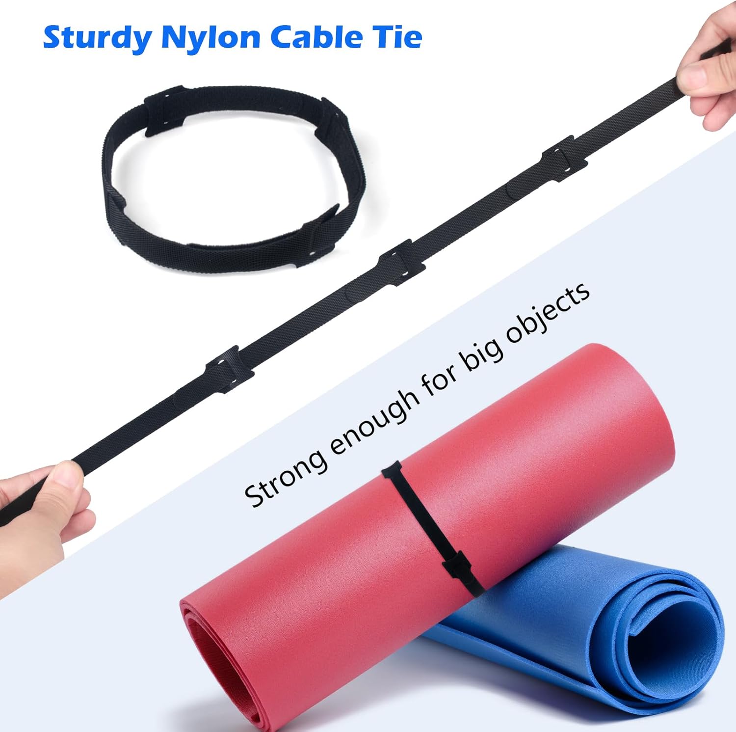 100 Lot de attache cable réutilisables, serre cable, scratch cable pour câbles de charge de bureau, maison et bureau, 150 * 12mm - 3