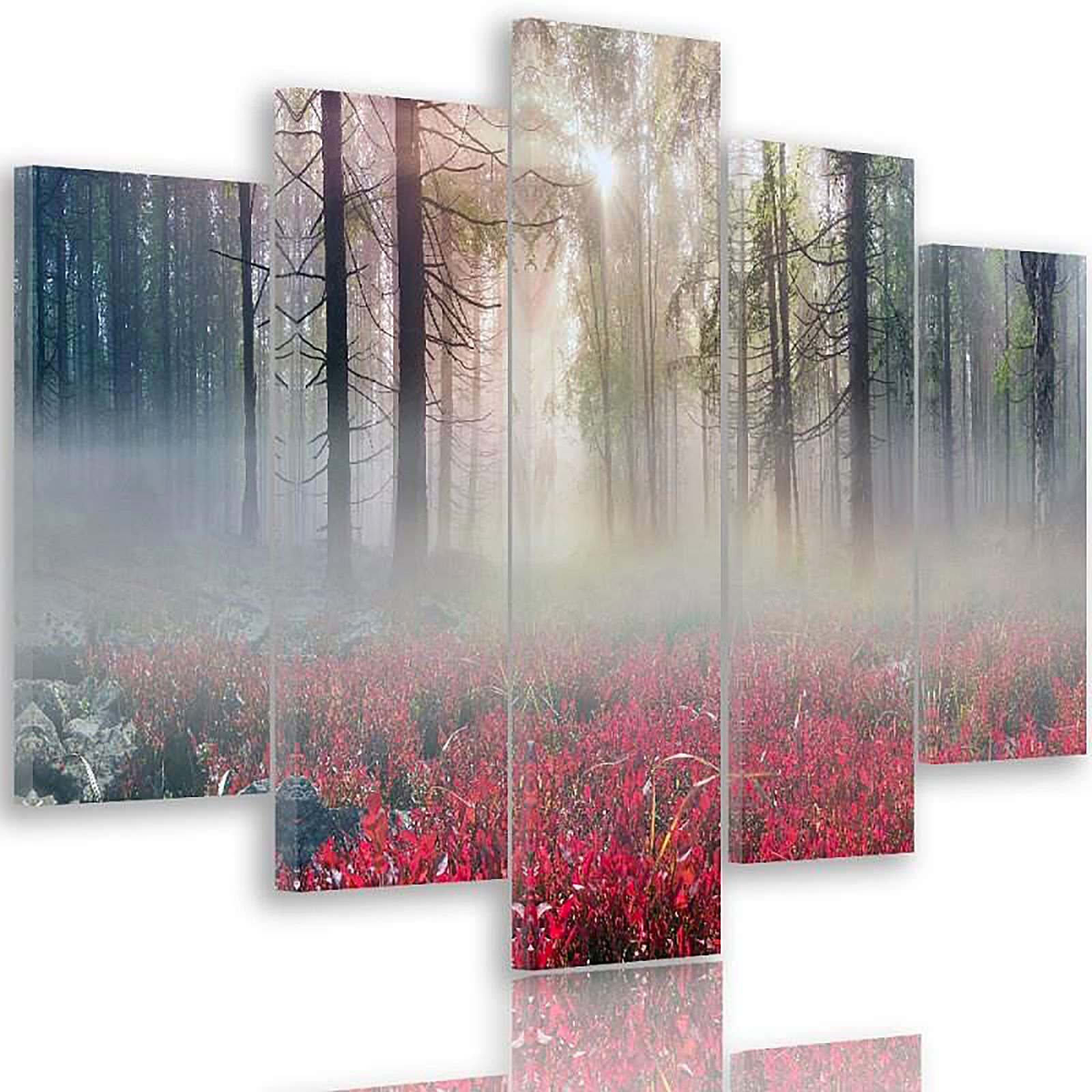 Tableau brume sur la clairière - 200 x 100 cm - 2