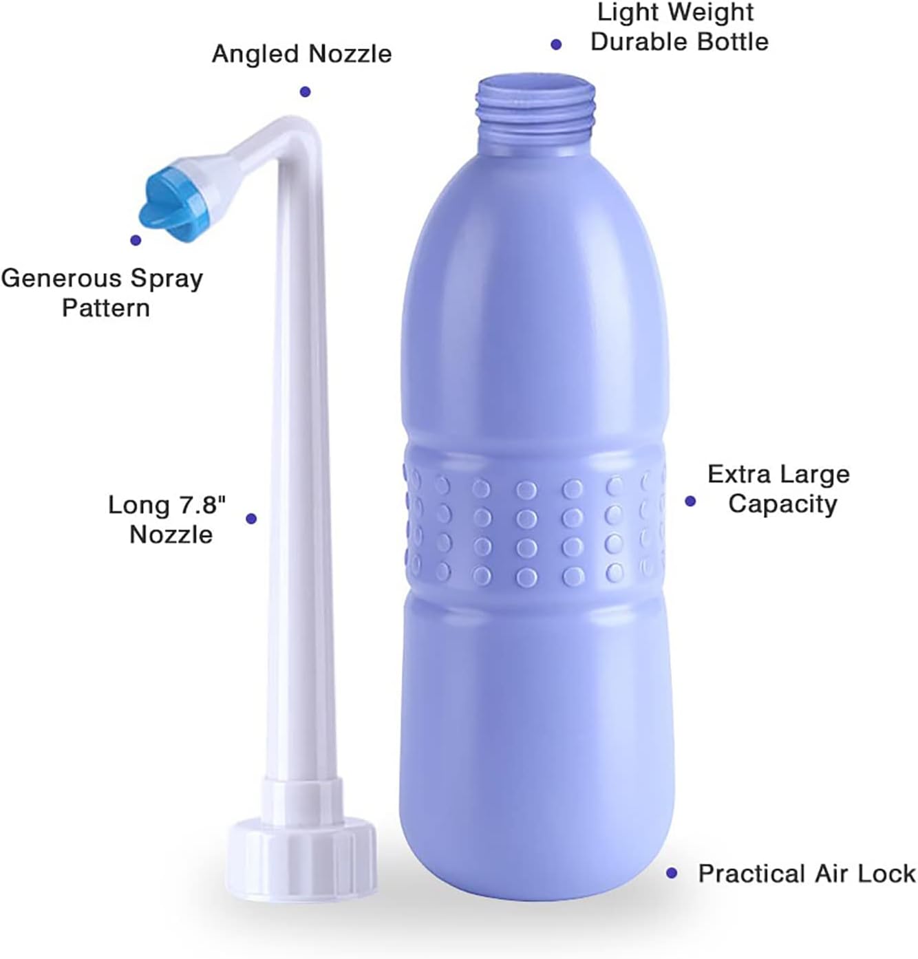 Bidet Pulvérisateur Portable de Voyage avec Bouteille de Bidet à Main pour Laver Les Toilettes, La Salle de Bain, La Maison, Les Voyages - 5