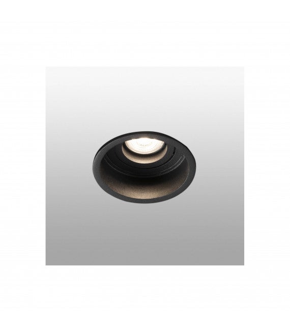 Faro Hyde - Downlight encastré carré inclinable noir Trimless, GU10 - Plafonnier, spots