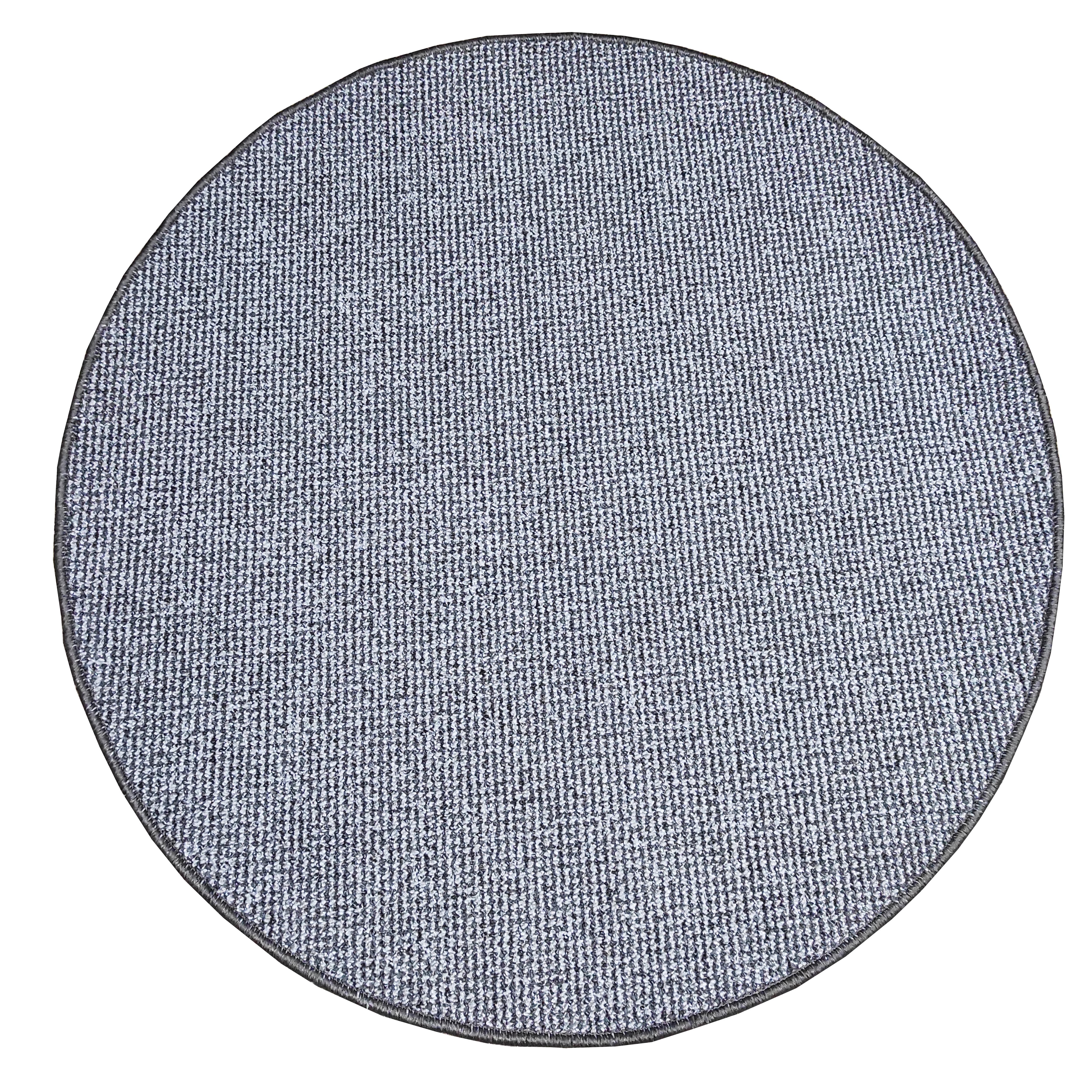 Alfombra redonda rustica efecto yute hercules --color plata -alfombras tadi &imperio 1979 - . 100cm