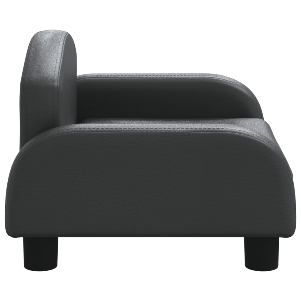Maison Exclusive - Canapé pour enfants noir 50x40x30 cm similicuir - 4