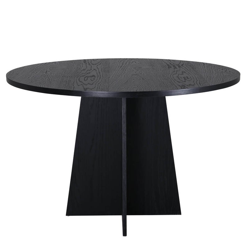 Bootcut stół do jadalni Ø110cm czarny.