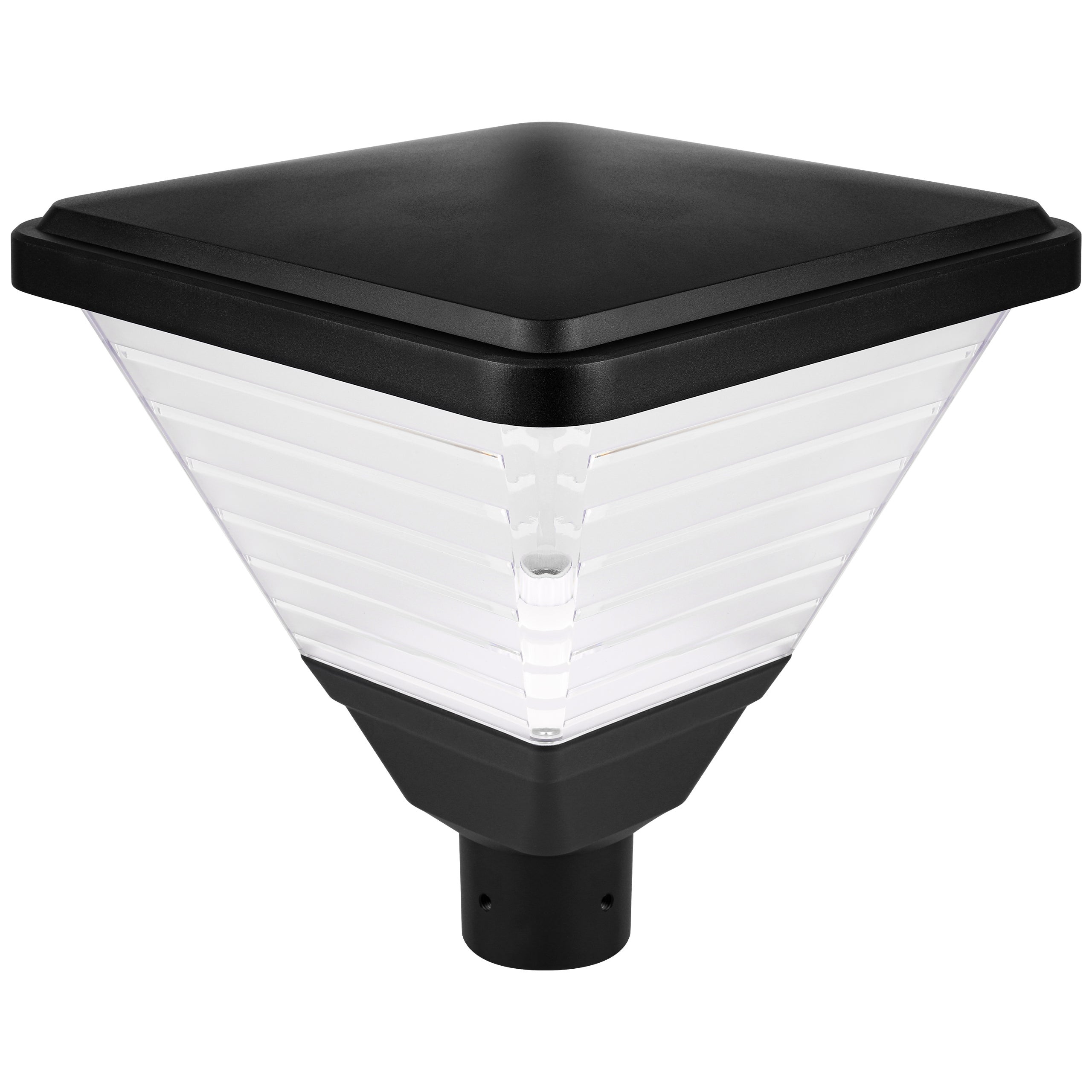 Lampa parkowa E27 LED Tirana 33cm IP65 latarnia oprawa świetlna czarna MasterLED