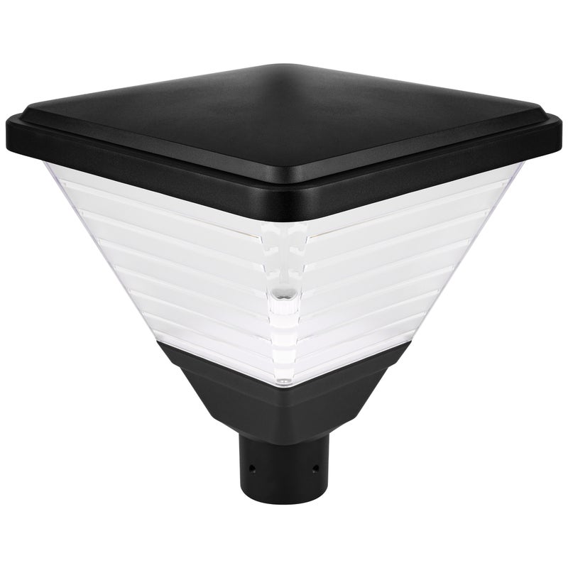 Lampa parkowa E27 LED Tirana 33cm IP65 latarnia oprawa świetlna czarna MasterLED