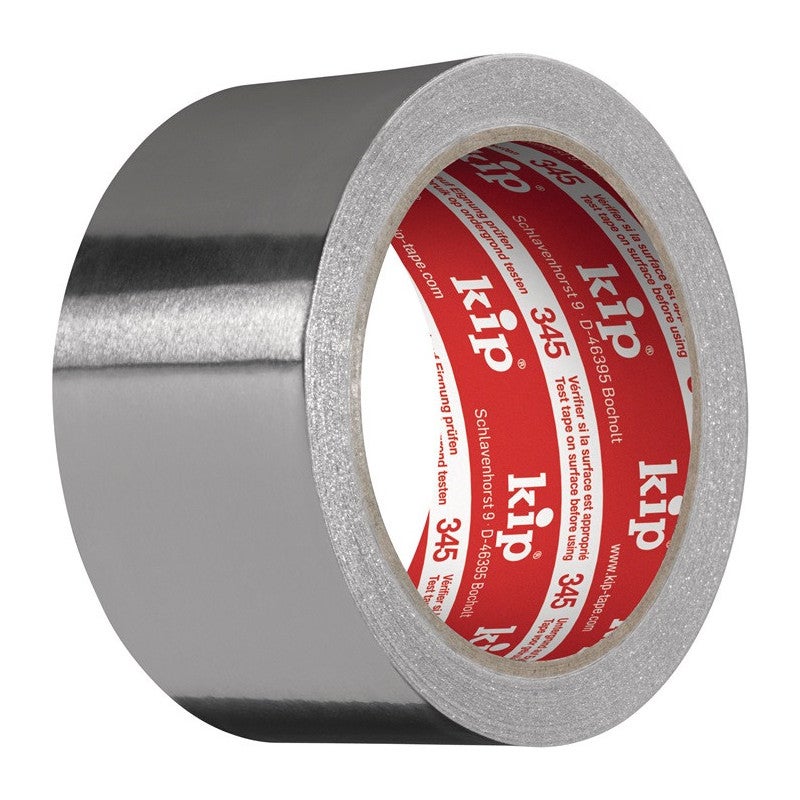 Taśma klejąca aluminiowa KIP 345 z podkładem 50 m - 345-32