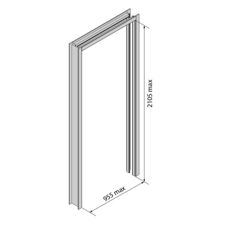 Kit d'habillage de baie en MDF recoupable pour SLID'UP 2300 - 2