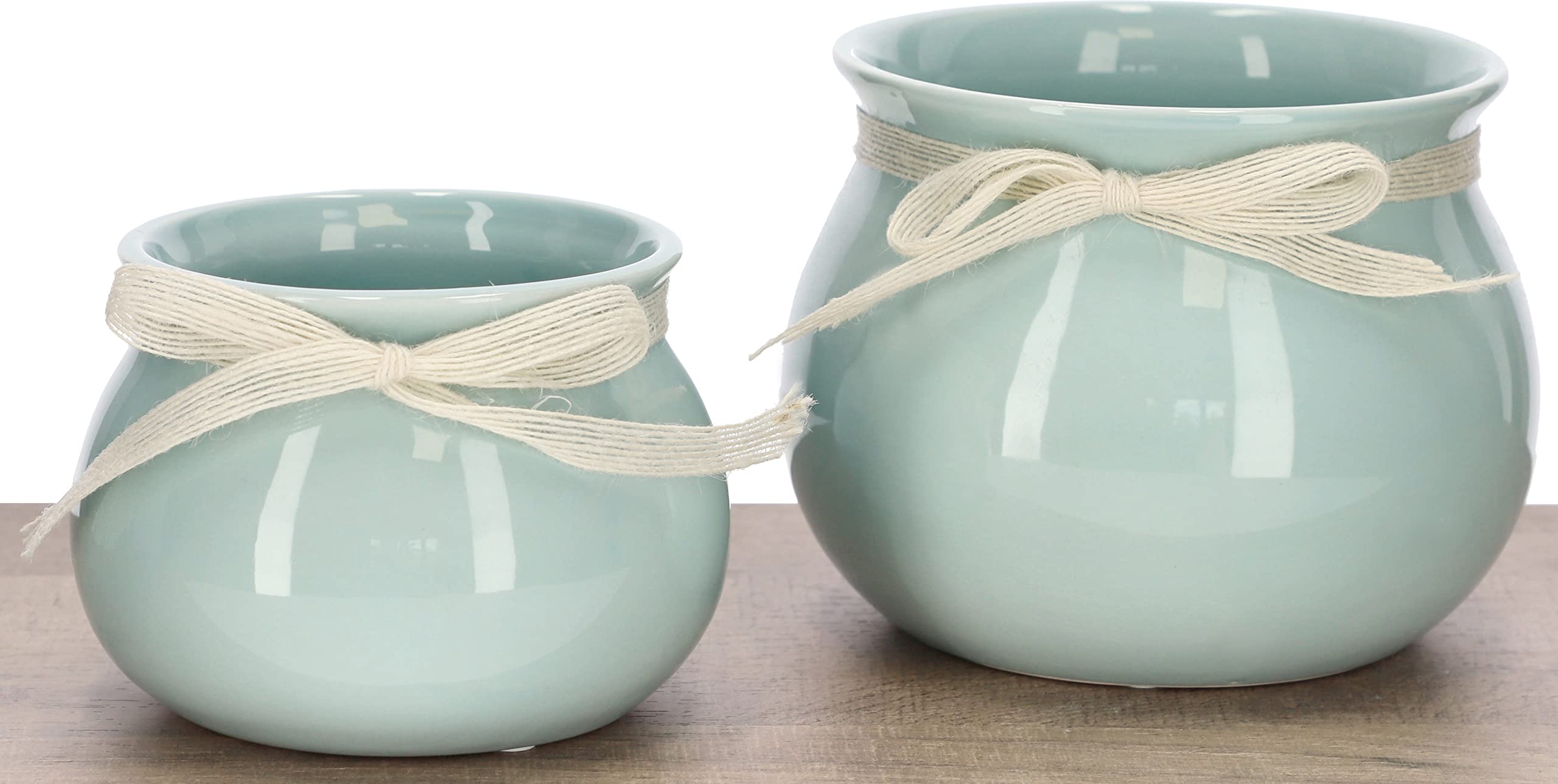 Doniczka ceramiczna 10,5 osłonka kwiaty rośliny 2x - KOTARBAU - 9