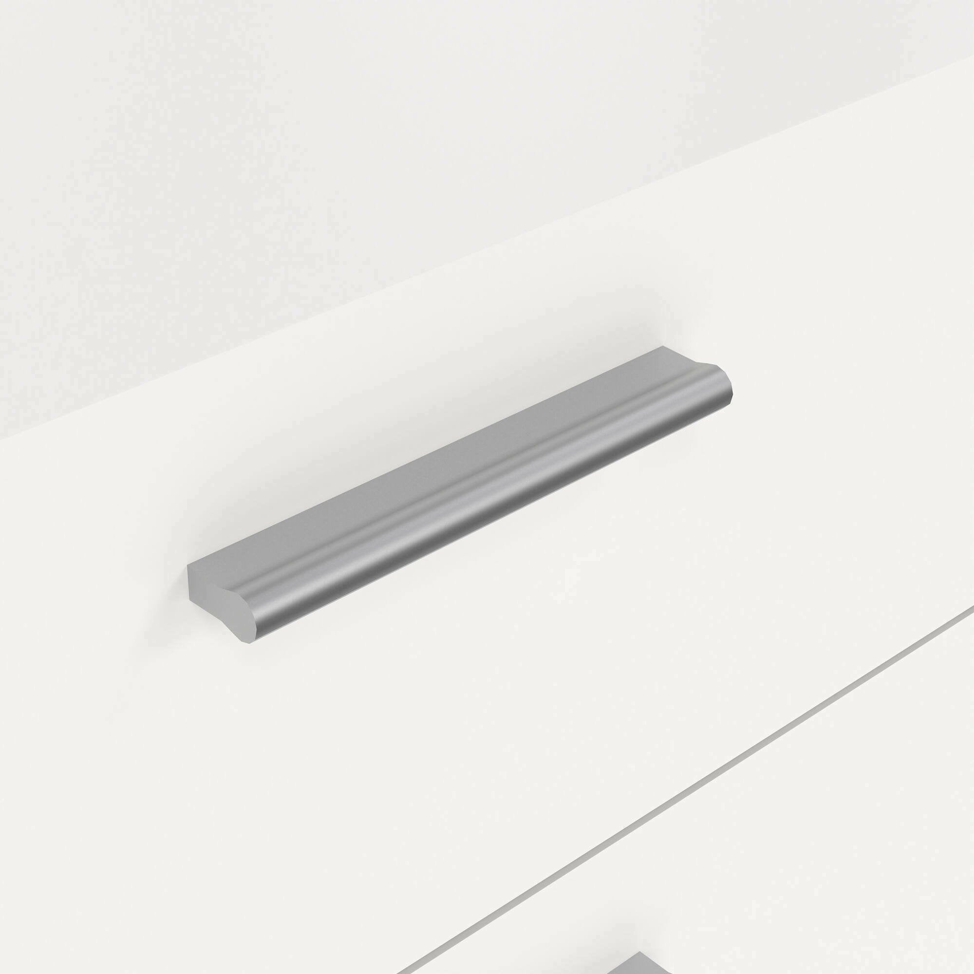 Commode Aramis, Commode polyvalente, Commode de chambre, Meuble avec tiroirs, 70x40 h82 cm, Blanc - 4