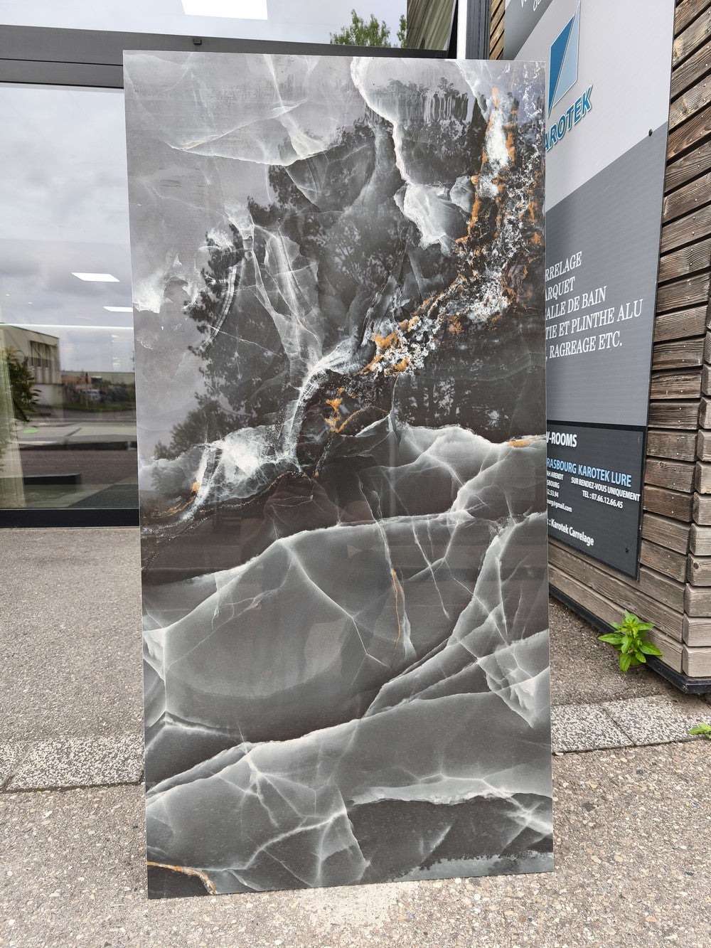 Carrelage sol/mur effet marbre brillant SUBLIME ONYX BLACK L.120 x l.60cm - 5