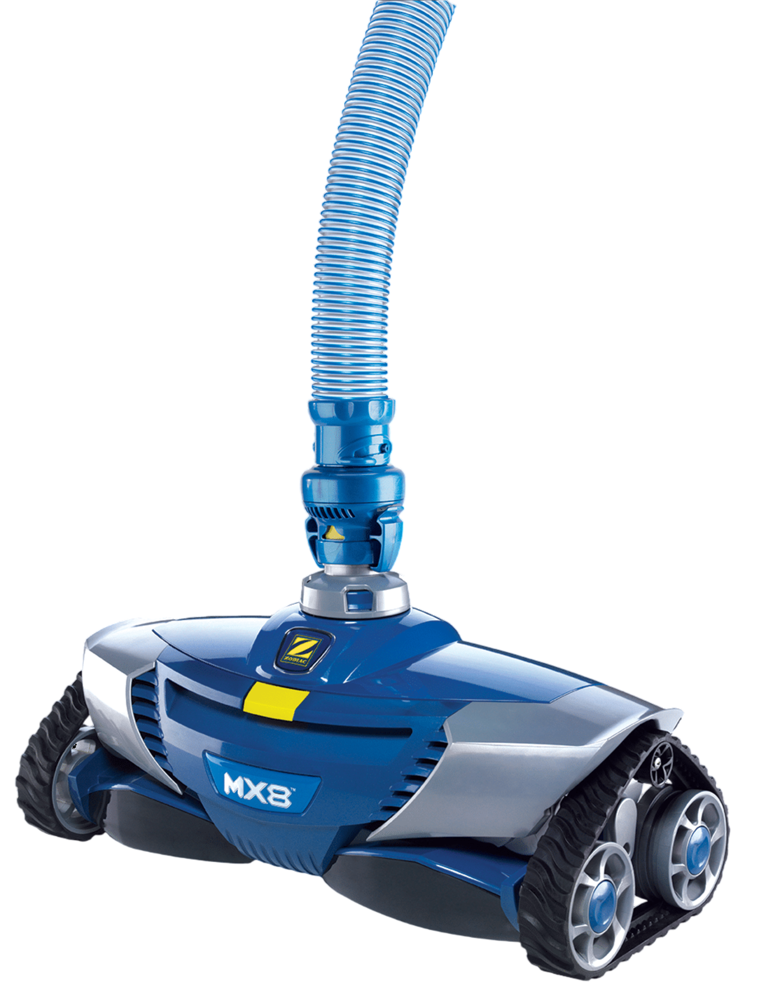 Robot basenowy Zodiac MX8 X-Drive z hydraulicznym napędem: Wydajne i autonomiczne czyszczenie. Turbiny i szczotki do wszystkich typów basenów.