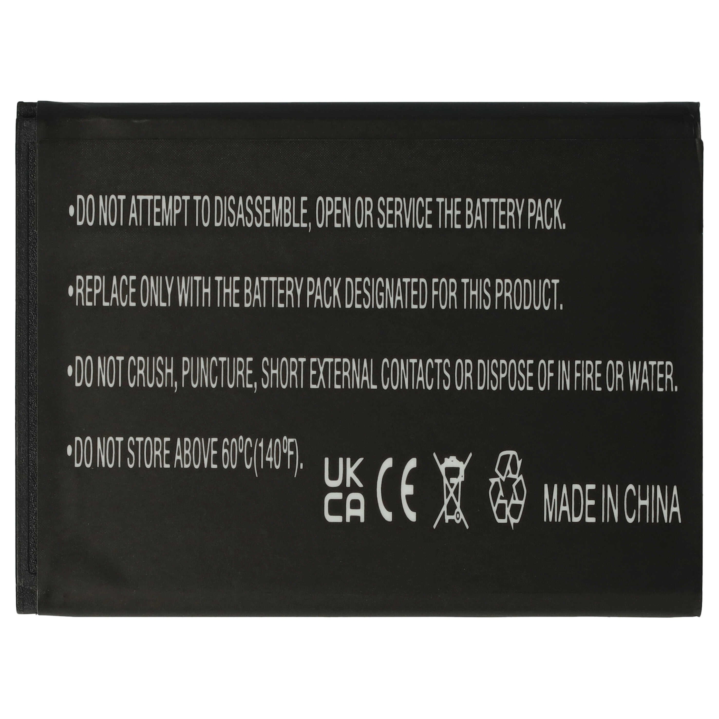 vhbw batteria sostituisce Alcatel CAB31L0000C1, CAB31L0000C2, CAB31L0001C1, CAB31L0004C1 per smartphone cellulare (900mAh, 3,7V, Li-Ion) - 7