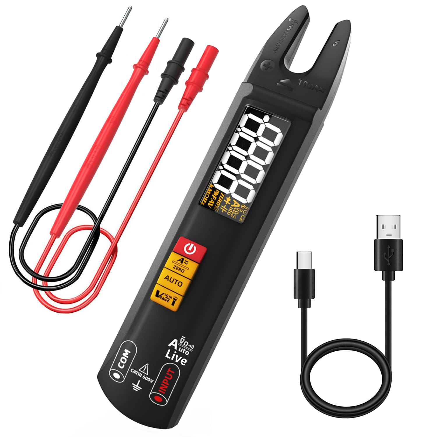 Pince Multimètre Numérique AC/DC - Ampèremètre Clamp - Outil De Mesure électrique - Neuf Générique