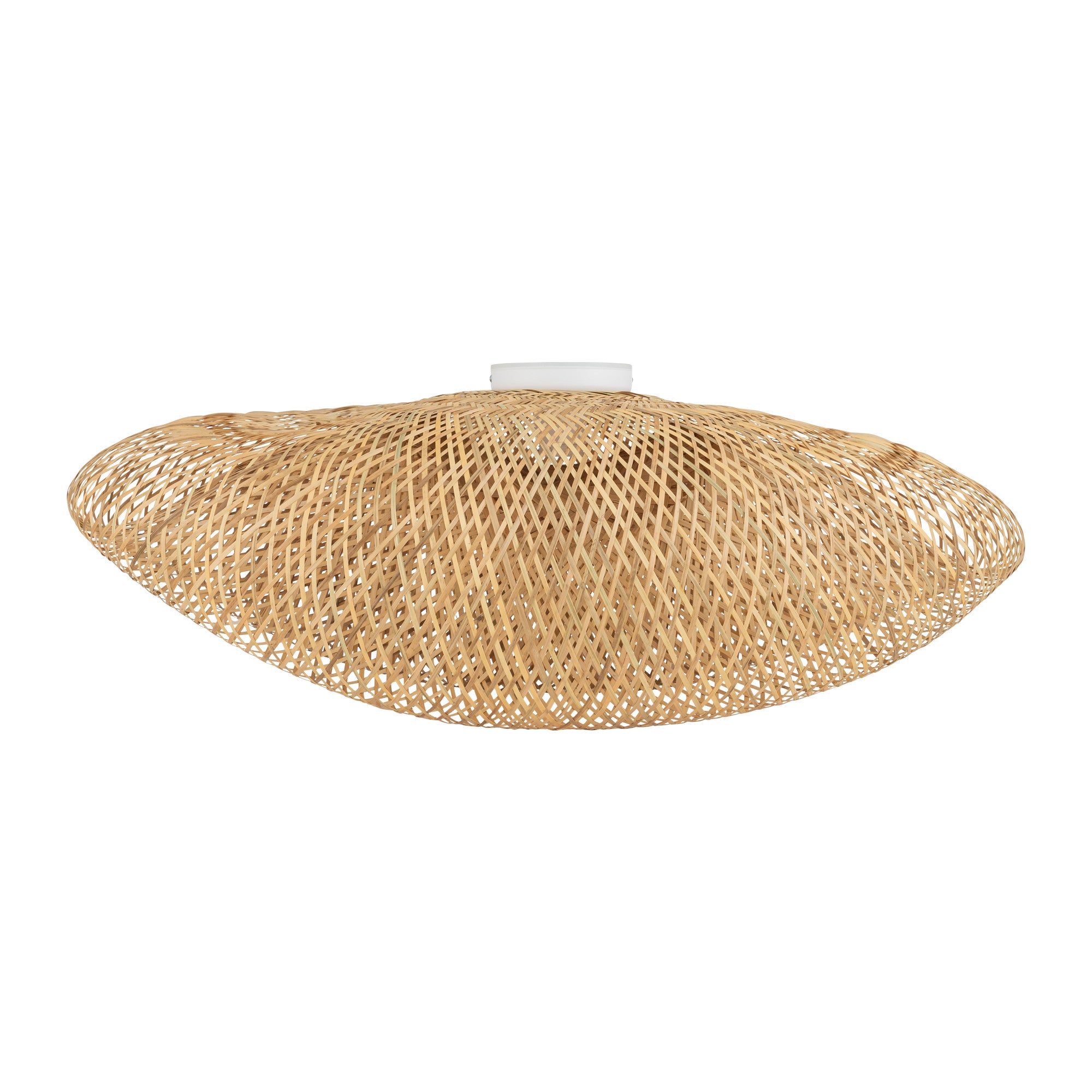 Lampa sufitowa wisząca Havana L naturalne drewno-biała 1xE27x25W dekoracyjna wym: 59 x 80 x 80 cm bambus Nowodvorski Lighting