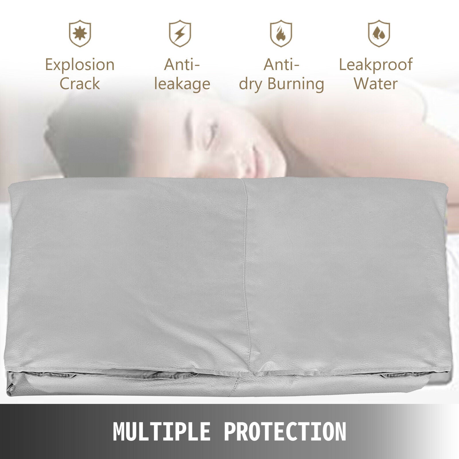 Couverture Sauna Portable Infrarouge VEVOR 180,3x90 cm Sauna Pliable Temperature Reglable 25-85°C Sauna Pliant Controleur Numerique a 3 Zones Chauffag - 5