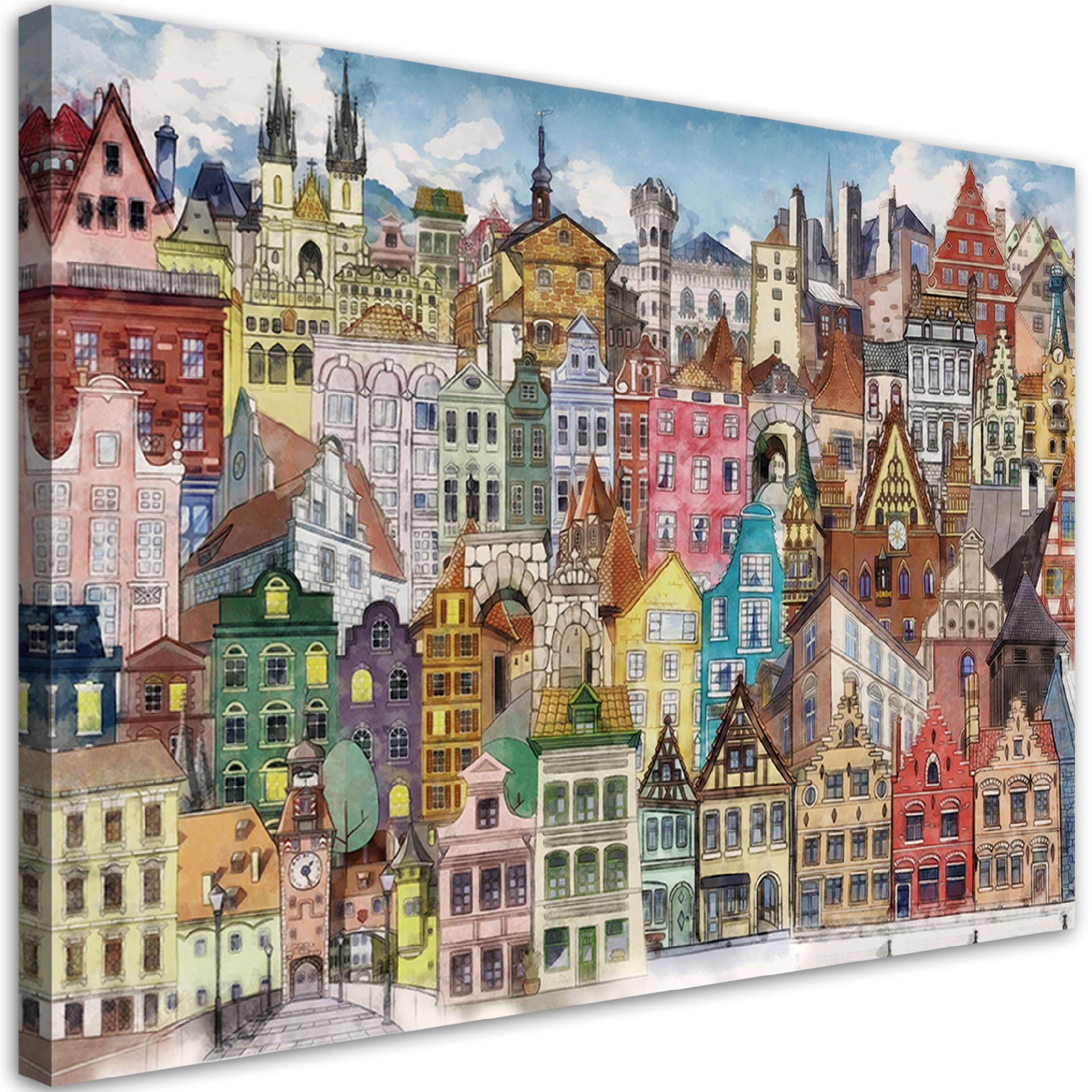 Obraz na płótnie, Wesołe miasto 90x60