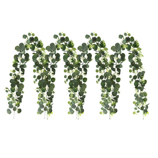 30 Rami Di Eucalipto Artificiale Verde Smerigliato – 38cm Per Decorazioni Matrimoniali E Casa - 2