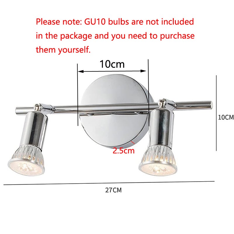 Plafoniera LED Da Soffitto 2 Luce - Faretti Regolabili, Design Moderno, Per Interni - Foto 6