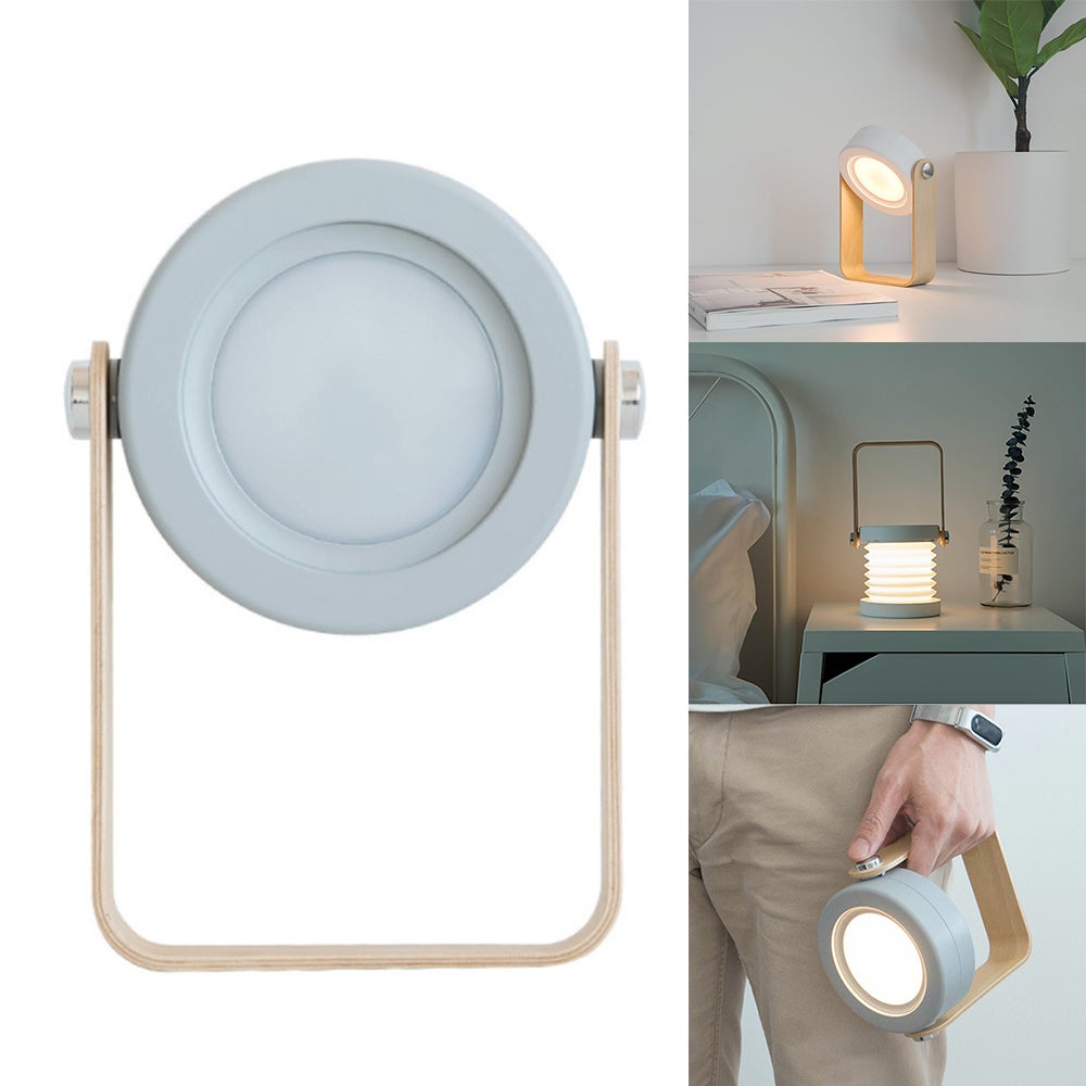 Przenośna lampka stołowa, składana lampka stołowa ładowana przez USB, regulowana lampka nocna LED, do sypialni, akademika