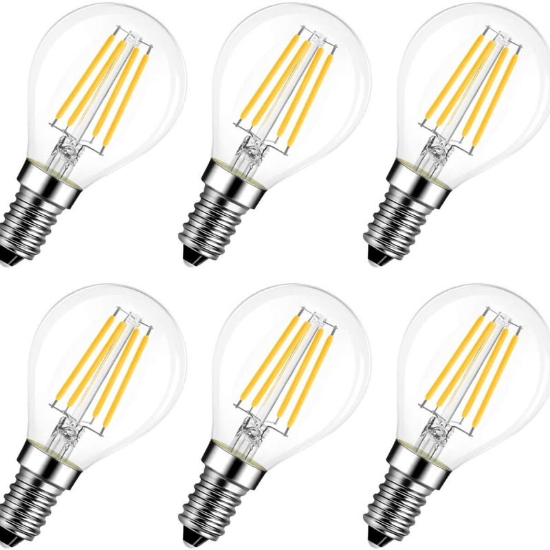 6 piècesAmpoule à filament LED E14, 4W non dimmable, lumière blanche — free download