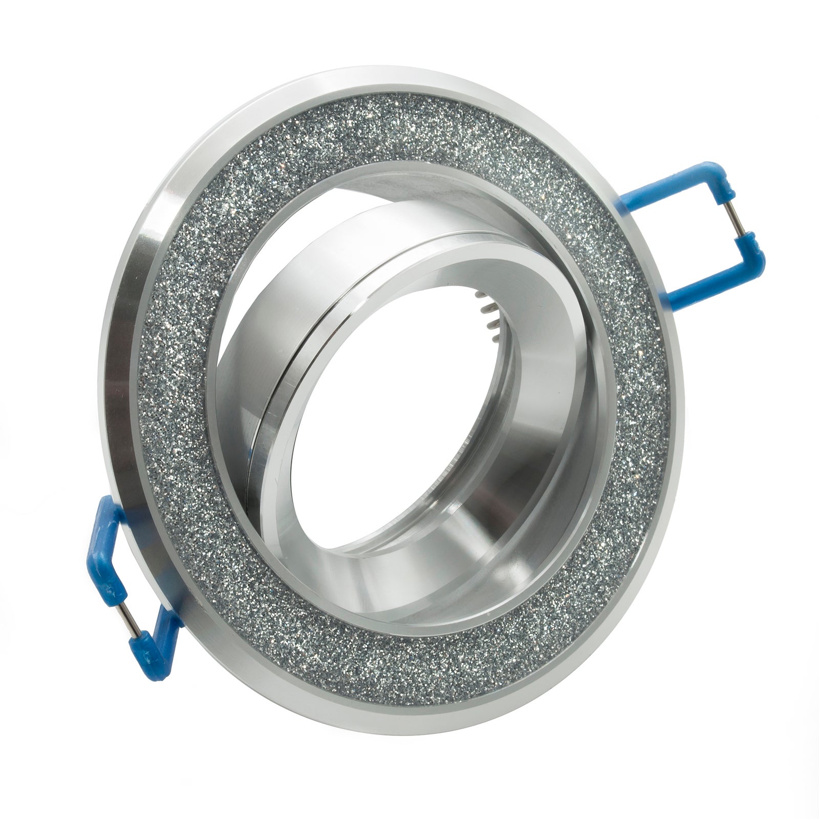 Spot LED 8W or pailleté réglable GU10 encastré trou de lumière diffuse 7cm ARGENT 6000K - 3