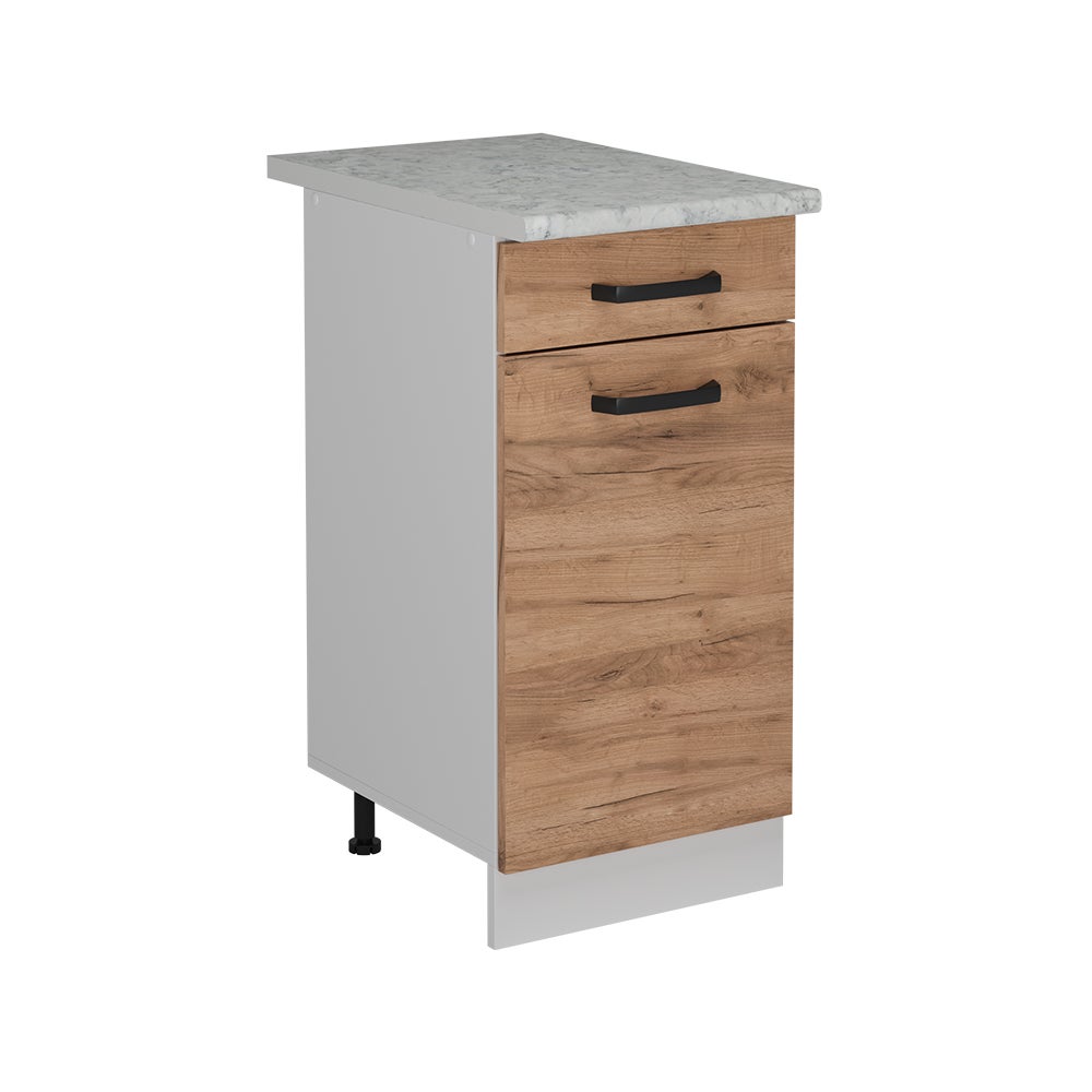 Vicco Szafka dolna do kuchni R-Line, Złoty dąb energetyczny, 40 cm BP Marmur