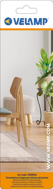 Termómetro Madera Interior/exterior 20cm | Leroy Merlin