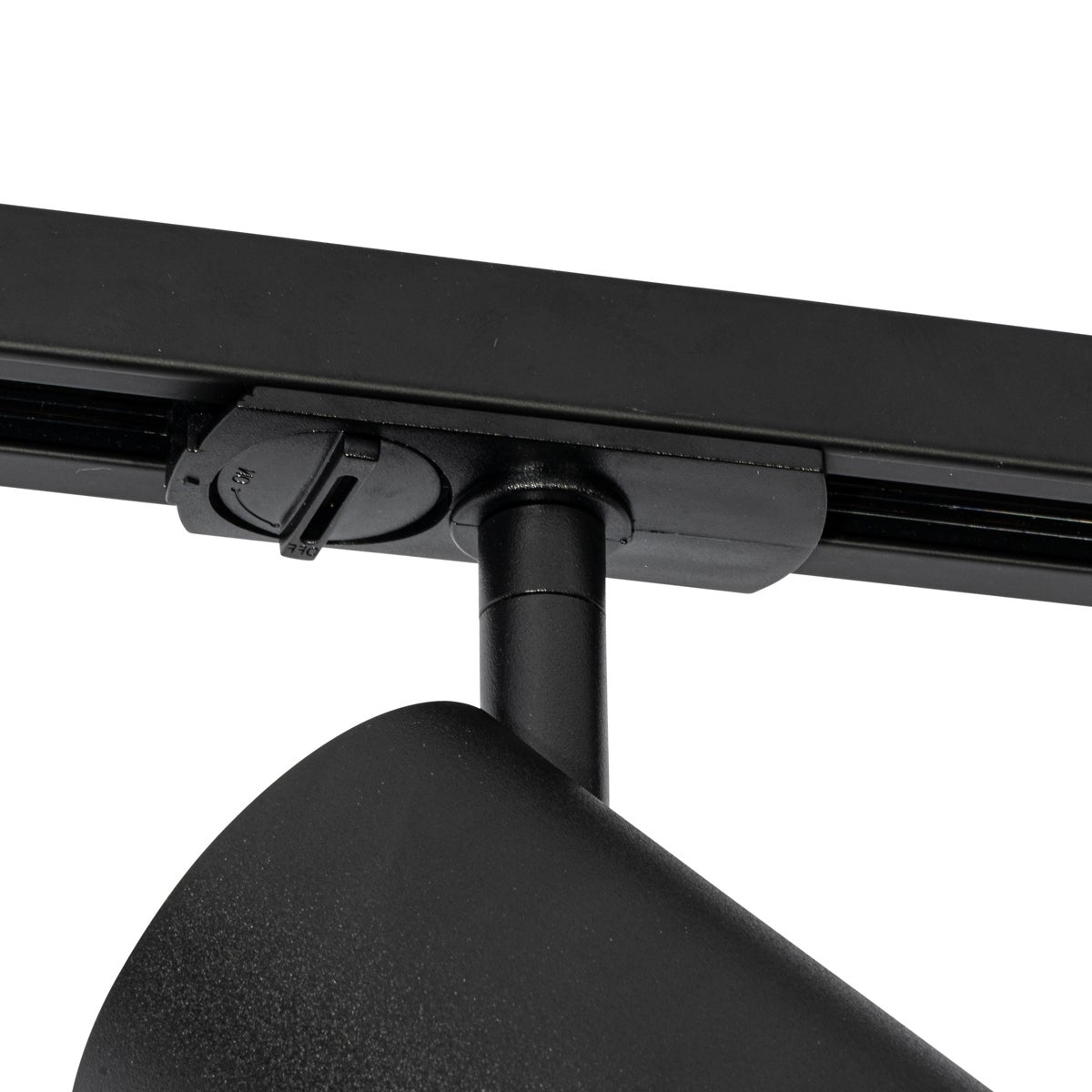 Qazqa moderne rail d éclairage - Iconic Jeana Luxe - noir, rond, max. 15w, gu10, 14cm, idéal pour la cuisine, le magasin et le - 3