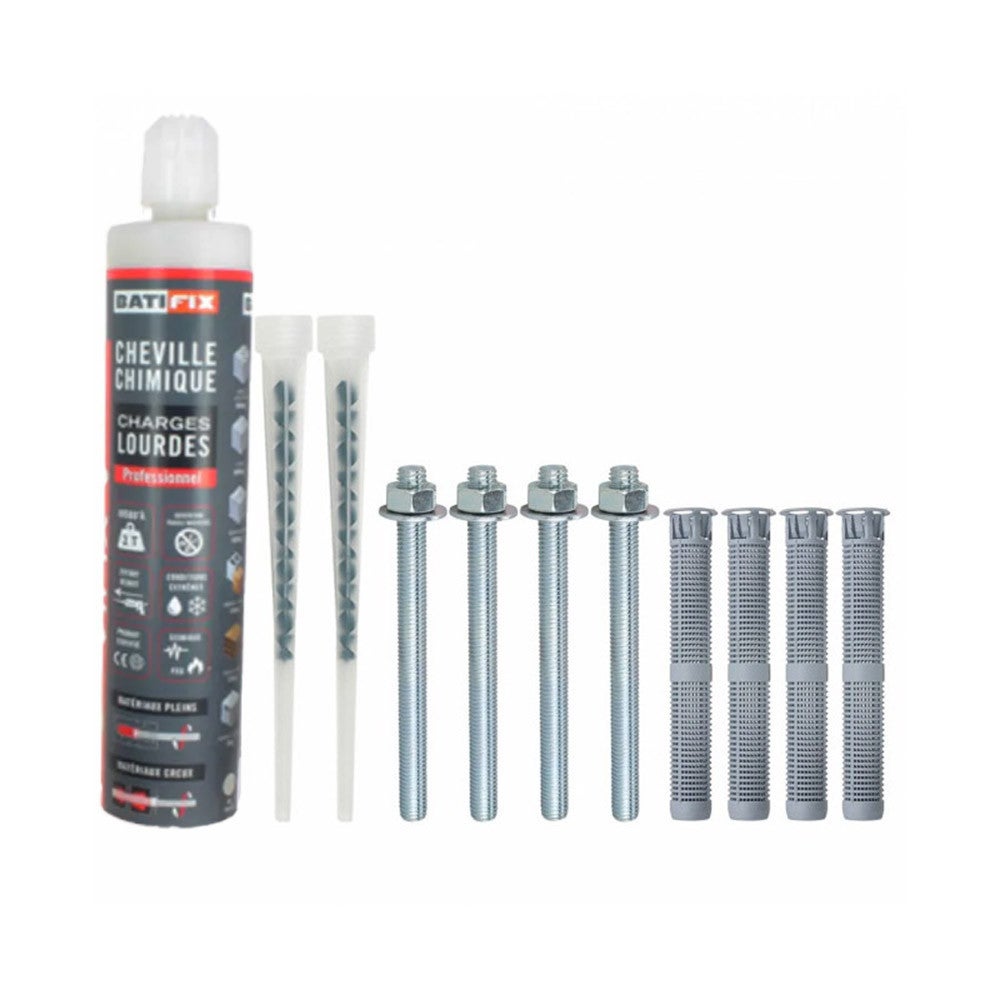Kit scellement chimique fixation lourde en boite - Batifix - 2