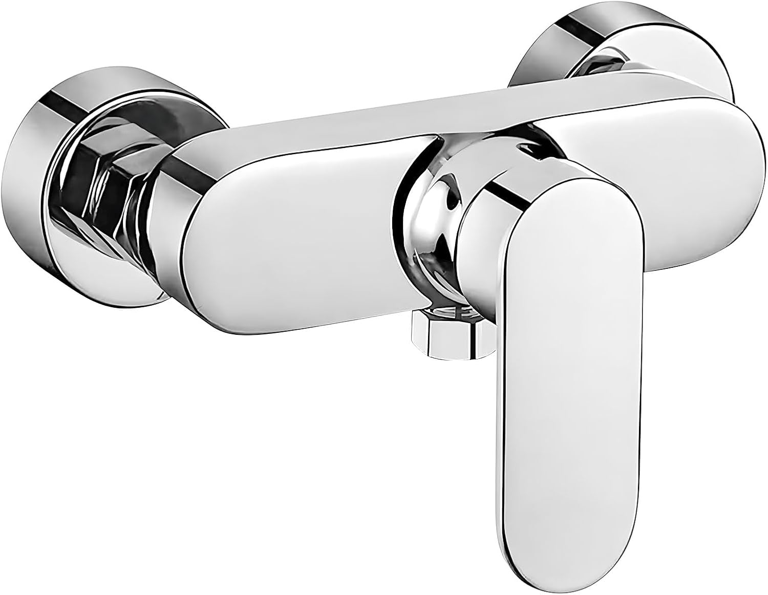 Grifo Mezclador Para Lavabo De Pared, Mezclador De Baño Con Cascada Cano Extra Ancho Grifo Oculto Grifo Monomando Para Lavabo Grifo De Pared Para Banera Negro