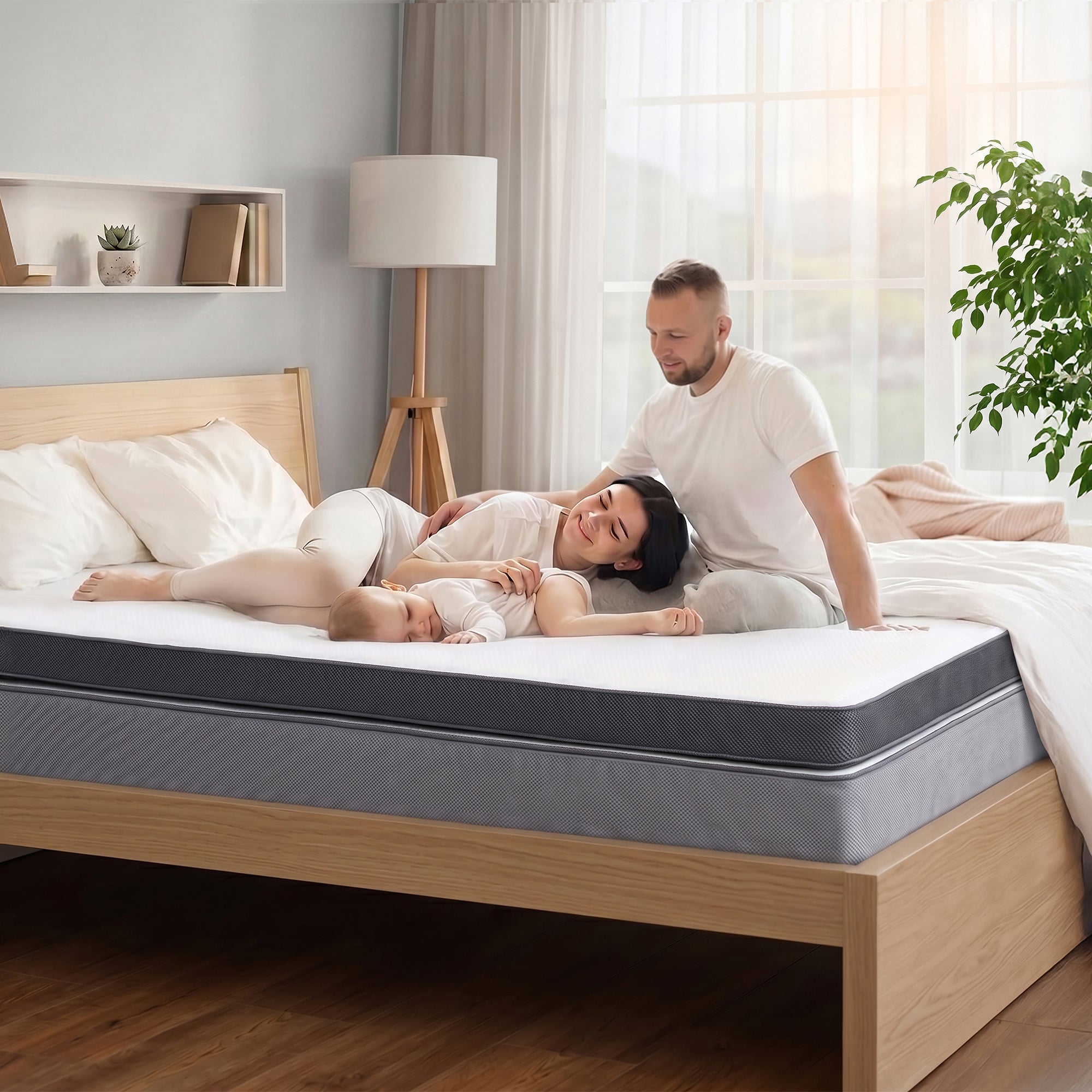 Surmatelas 160x200cm Mousse haute résilience, épaisseur 7 cm, double face – H2 (souple) / H3 (ferme) - 2