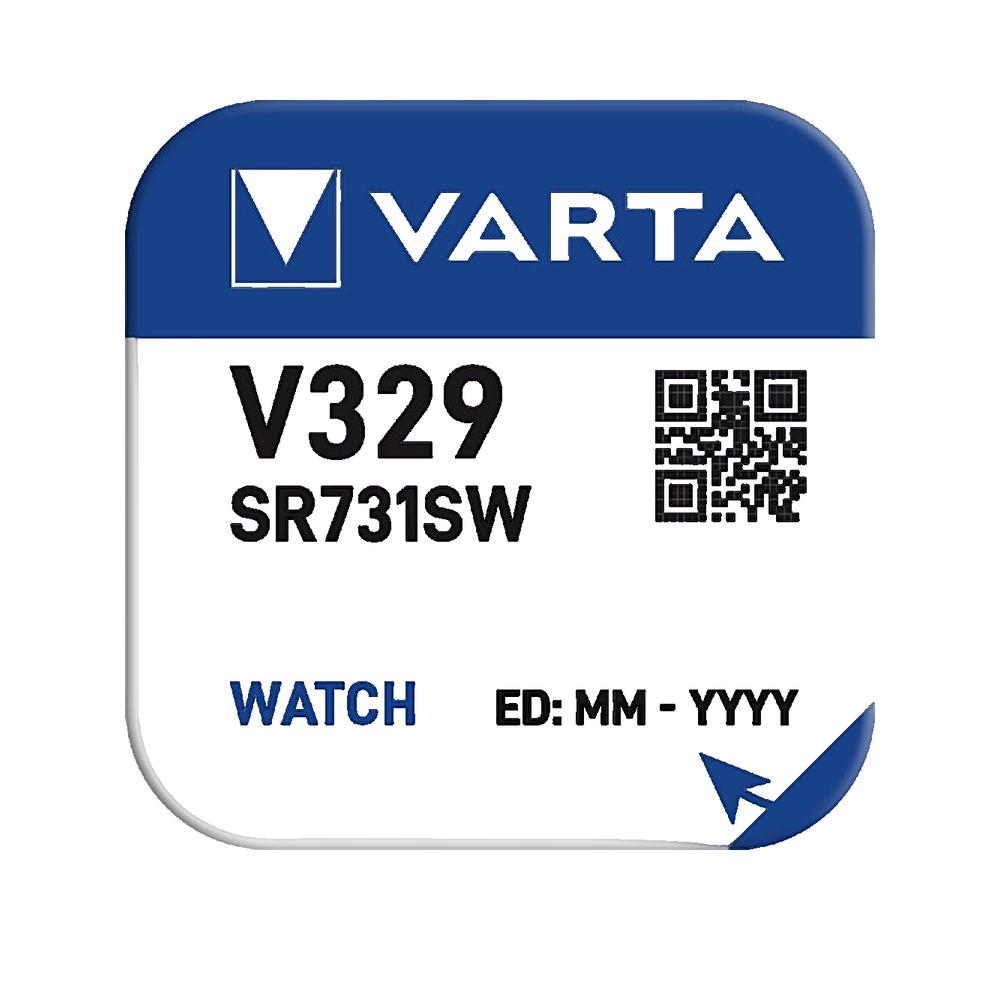 Pile bouton V329 Varta 1.55V SR731 - 3