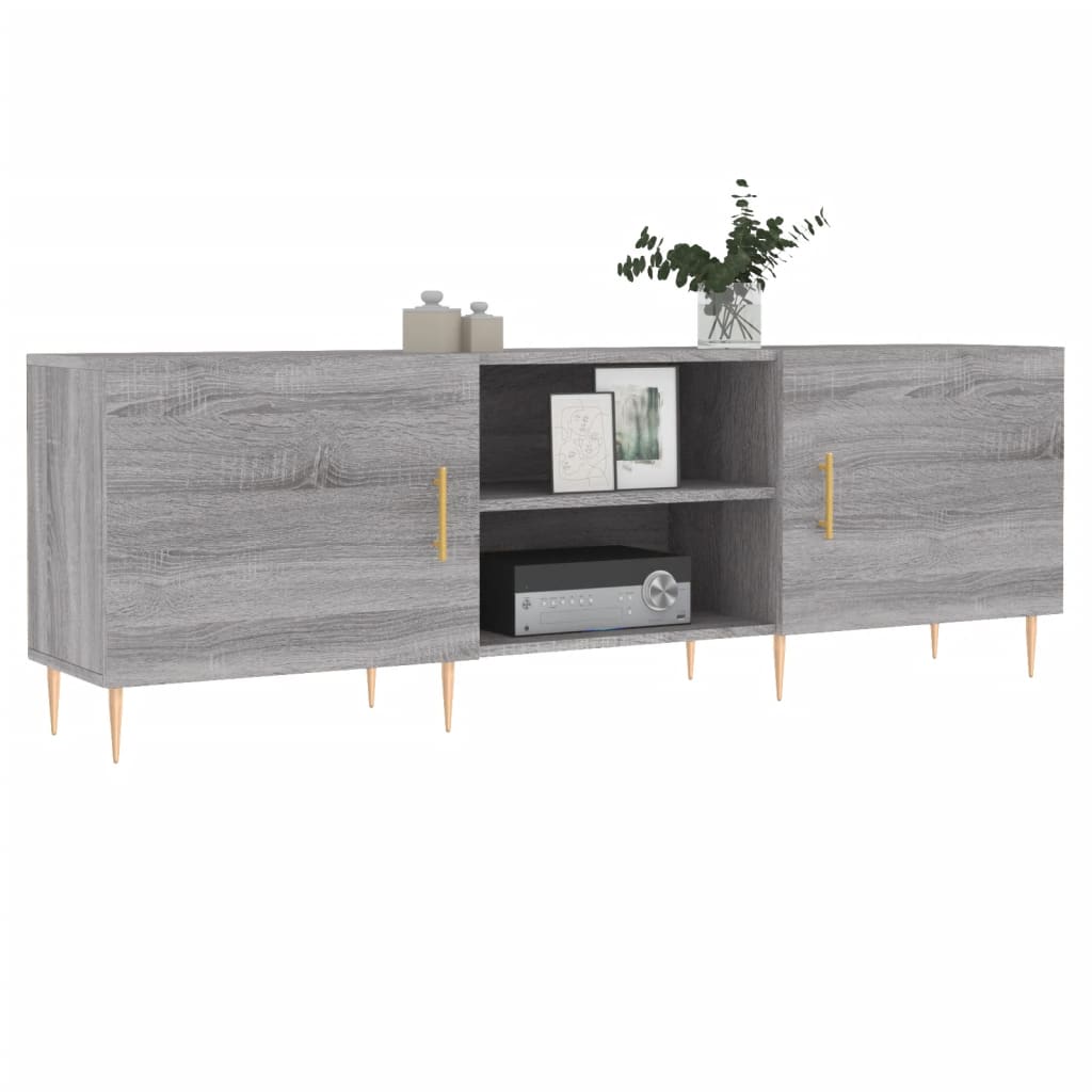 Meuble TV sonoma gris 150x30x50 bois d'ingénierie - 3