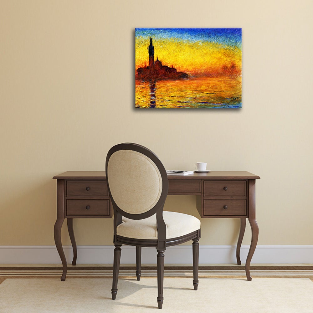 Tableau - Saint-Georges Majeur Au Crépuscule Claude Monet cm 80x100 - 2