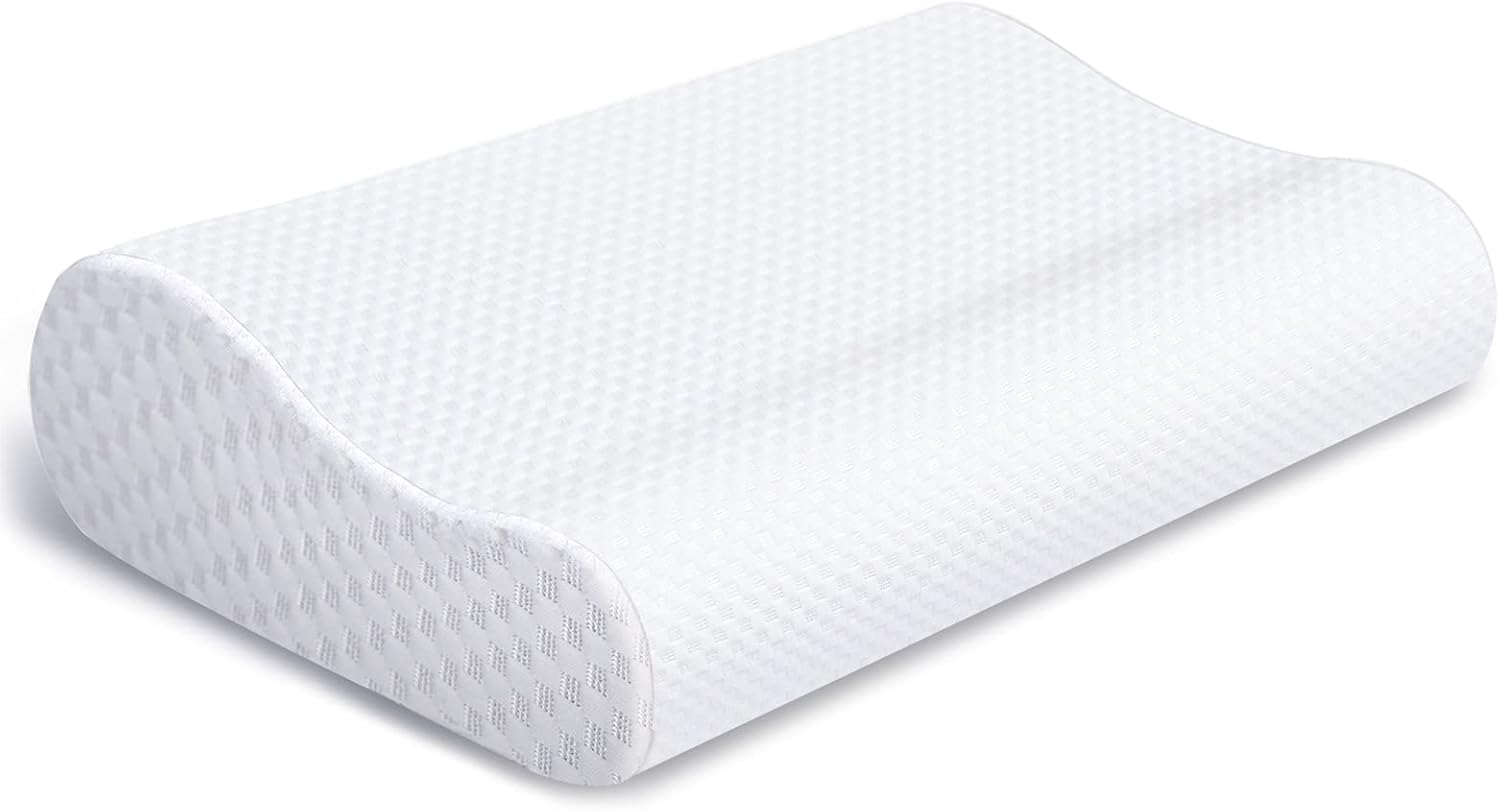 Oreiller Cervical Ergonomique Mémoire de Forme, Housse Lavable, Anti-Douleur pour Nuque, Ajustable (50x30x10/7.5 cm) - 2