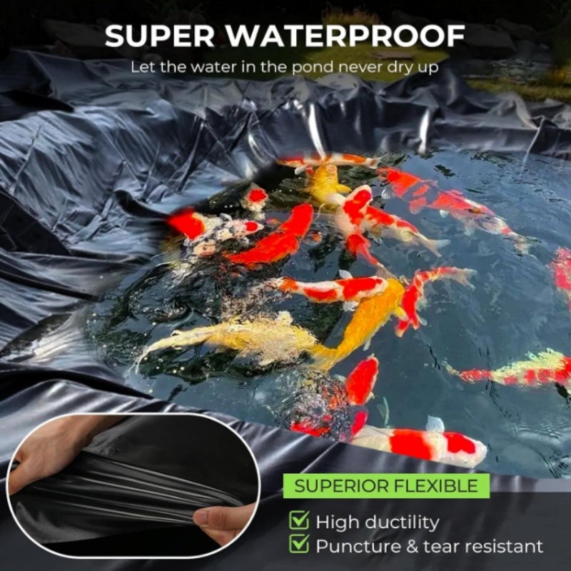 MINICLOSS noir 300 * 400cm étang pliant rembourrage Membrane imperméable, étang extérieur membrane, réservoir étanche Membrane - 2