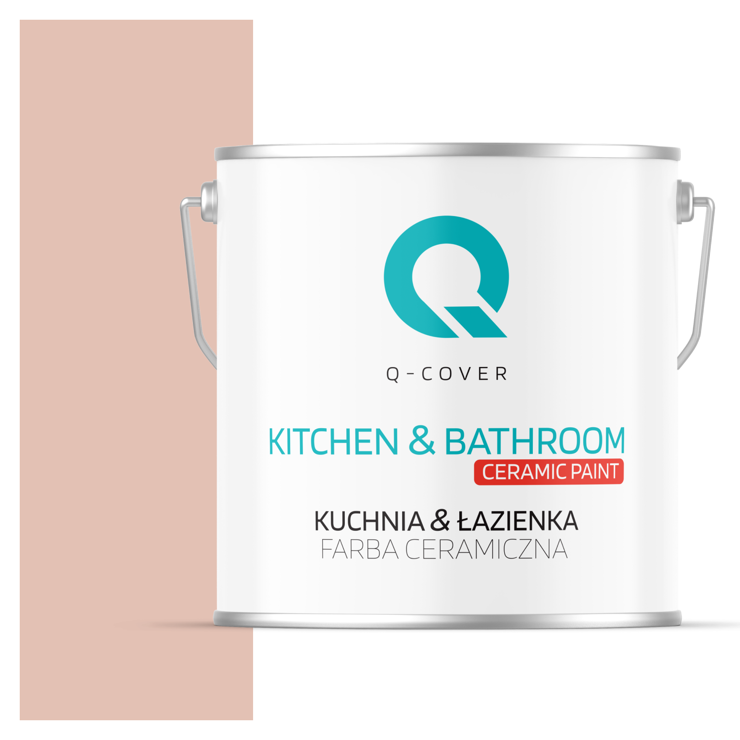 Farba Ceramiczna Kuchnia &amp; Łazienka Q-Cover Róż wenecka H4856 Głęboki Mat 5L