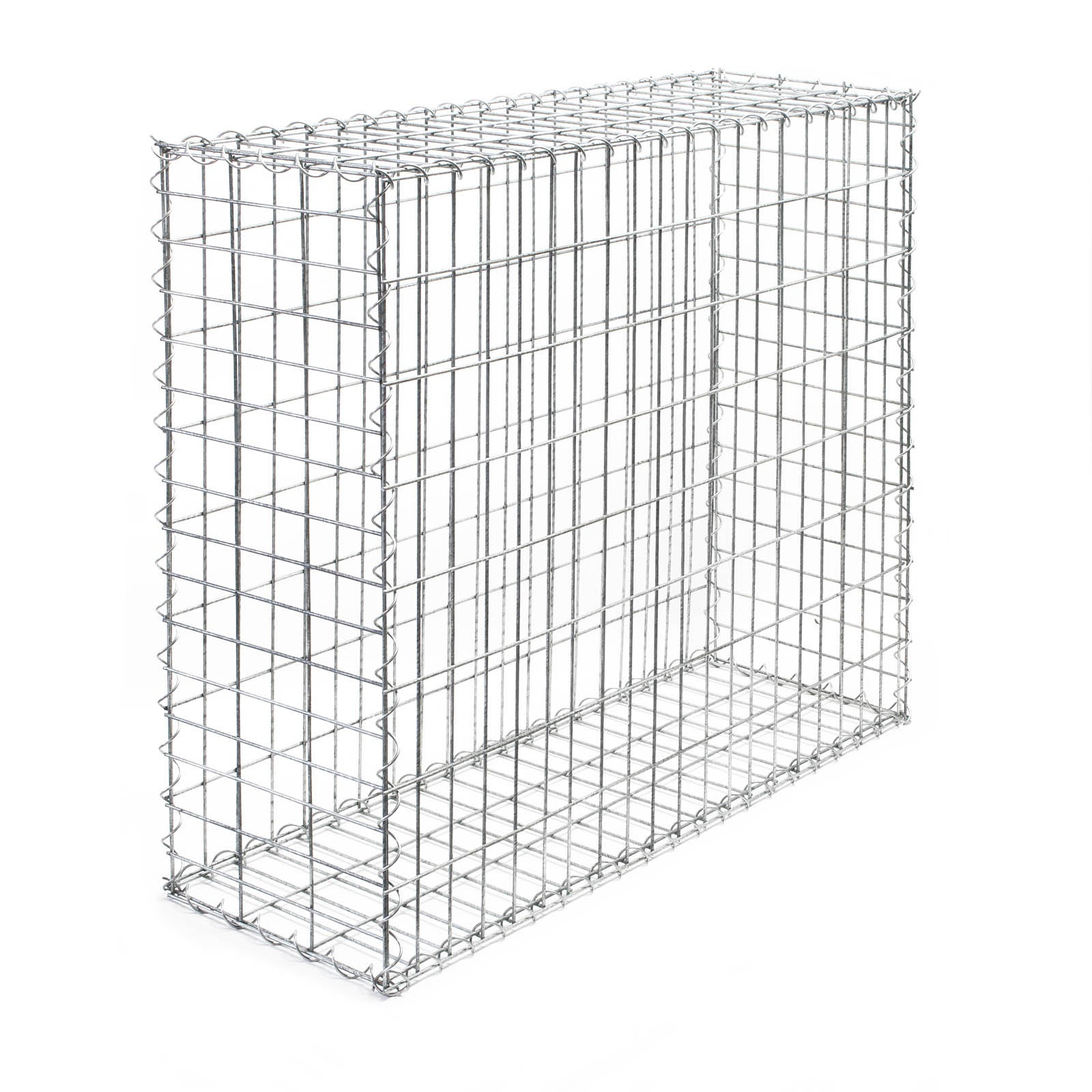 Gavión 100x100x30 cm muro alambre relleno piedras cierre cercado vallado cesto alambre dique jardín