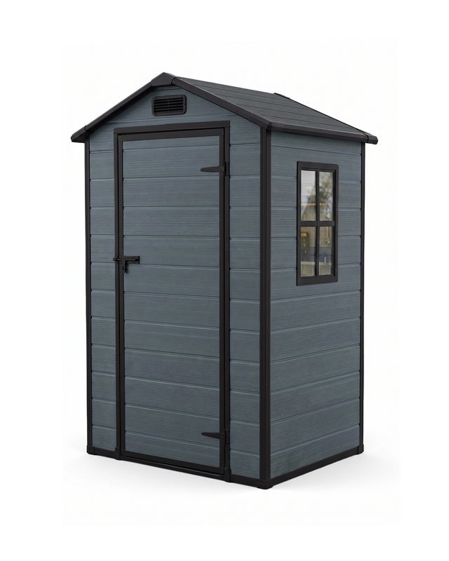 Abri de jardin Velo 103x198x134cm, anti-UV et gel, étanche, anthracite