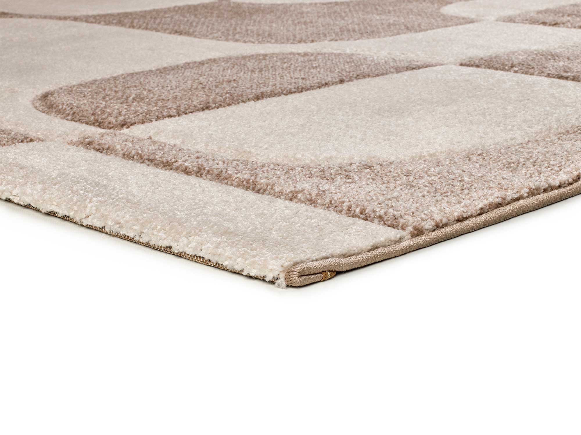 Tappeto interno crema rettangolare 160 x 230 cm LENA geometrico - ATTICGO - 3