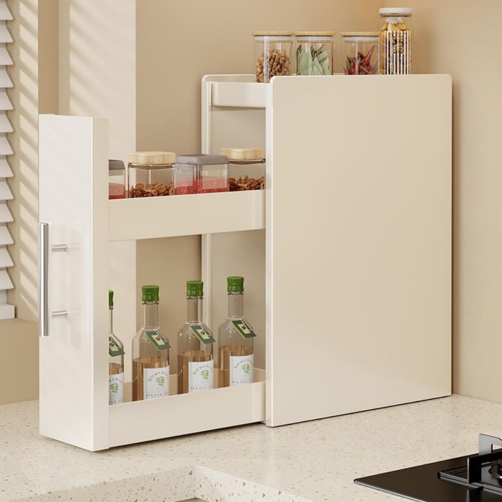 Range-Épices Coulissant en Métal pour Plan de Travail - Design Étroit ...