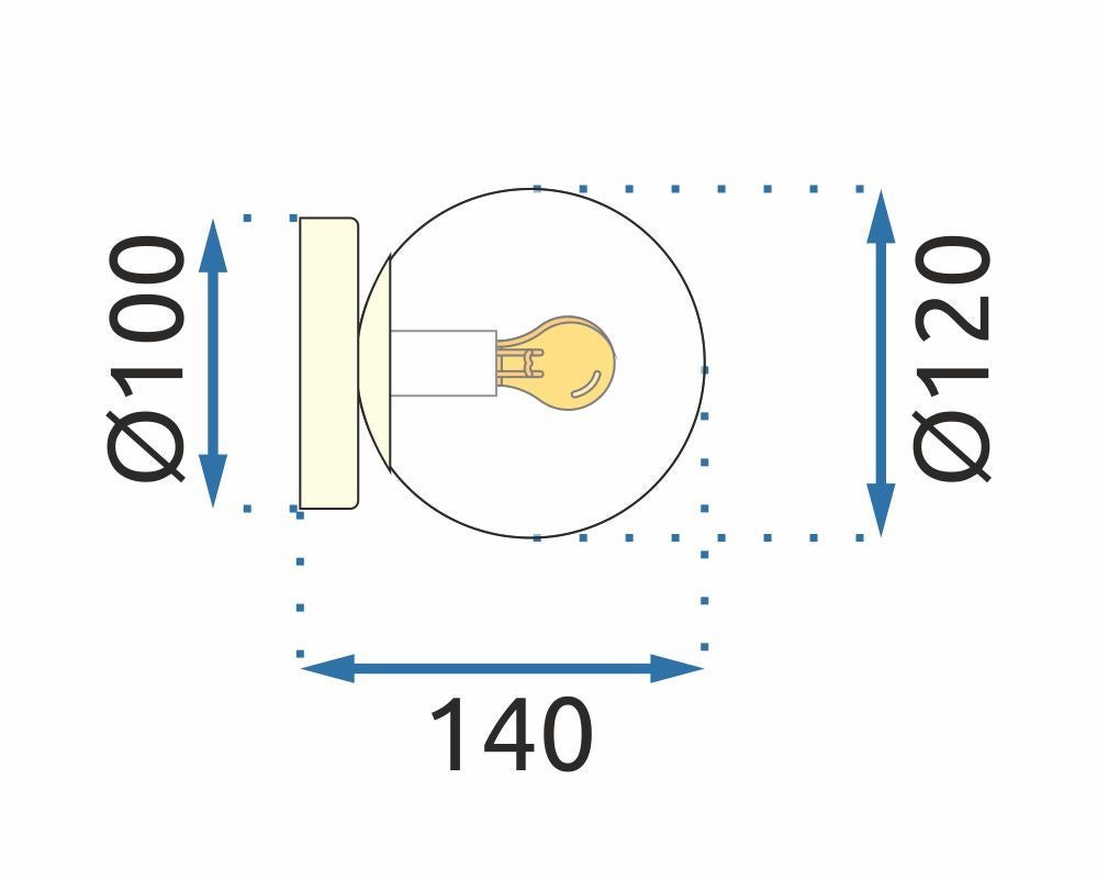Kinkiet Toolight App1250-1W Złoty - 6